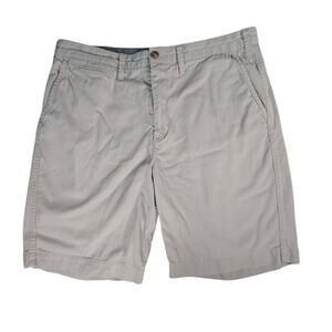 Polo Ralph Lauren Mens Shorts Sz 34 Relaxed Fit Chino Light Gray Pony Logo